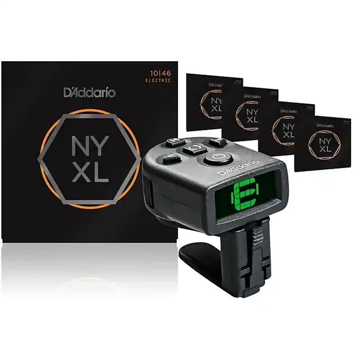 D‘Addario NYXL1046 Light Electric Guitar Strings 5-Pack with FREE NS Micro Headstock Tuner Guitar Center