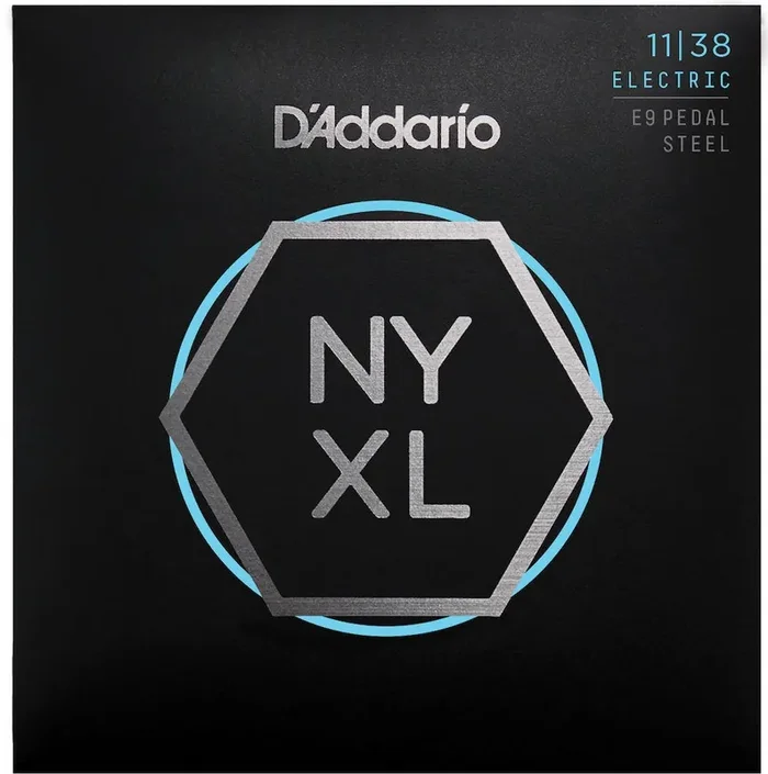 D‘Addario NYXL1138PS Nickel Wound E9 Pedal Steel Guitar Strings, Regular Light, 11-38