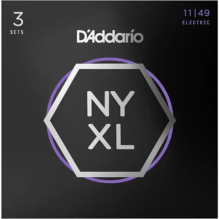 D‘Addario NYXL1149 Medium 3-Pack Electric Guitar Strings Guitar Center