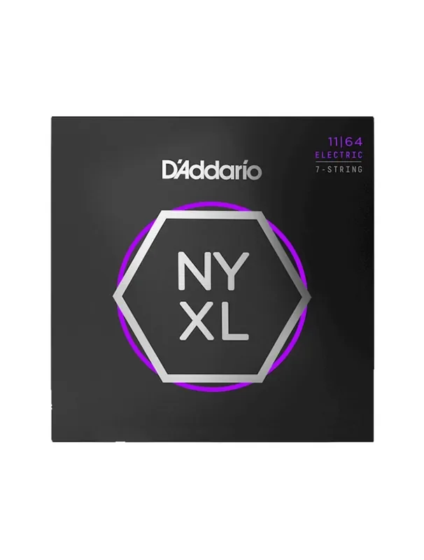 D‘Addario NYXL1164 NYXL 7-String Electric Guitar Strings – 11-64 Gauge
