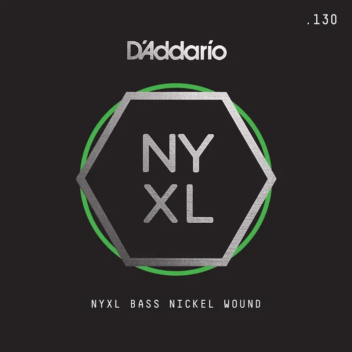 D‘Addario NYXLB130T, NYXL Nickel Wound Bass Guitar Single String, Long Scale, .130 , Tapered