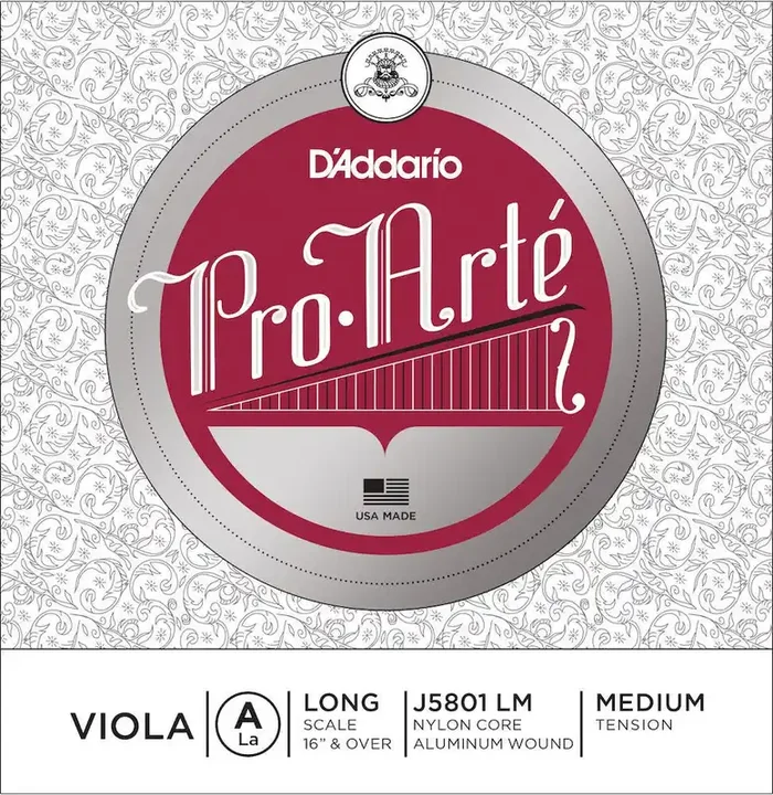 D‘Addario Pro-Arte Viola Single A String, Long Scale, Medium Tension
