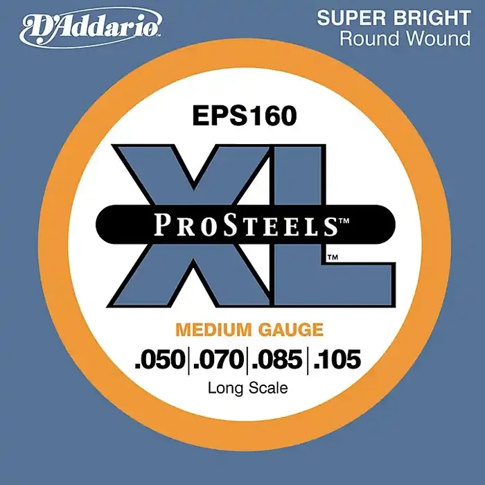 D‘Addario ProSteels EPS160 Medium Gauge Long Scale Bass Strings Guitar Center