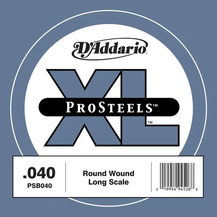 D‘Addario PSB040 ProSteels Bass Guitar Single String, Long Scale, .040