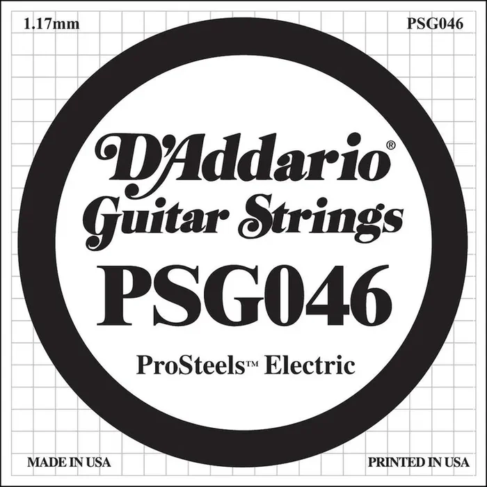 D‘Addario PSG046 ProSteels Electric Guitar Single String, .046