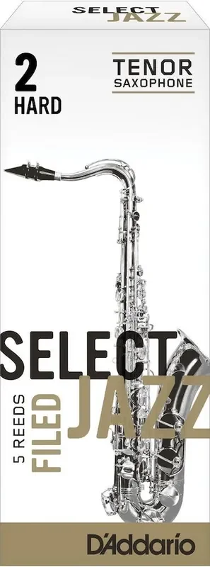 D‘Addario Select Jazz Filed Tenor Saxophone Reeds, Strength 2 Hard, 5-pack