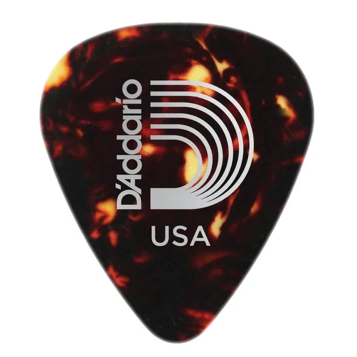 D‘Addario Shell-Color Celluloid Guitar Picks, 25 pack, Extra Heavy