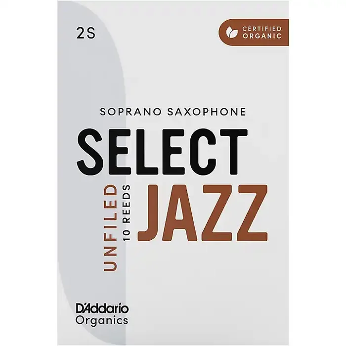 D‘Addario Woodwinds Select Jazz, Soprano Saxophone – Unfiled,Box of 10 2S Guitar Center