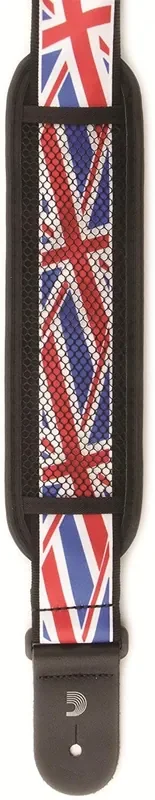 D‘Addario Woven Guitar Strap, Union Jack w/ Pad 50MM