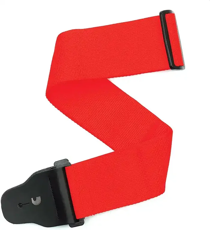 D‘Addario Woven Guitar Strap, Wide Red