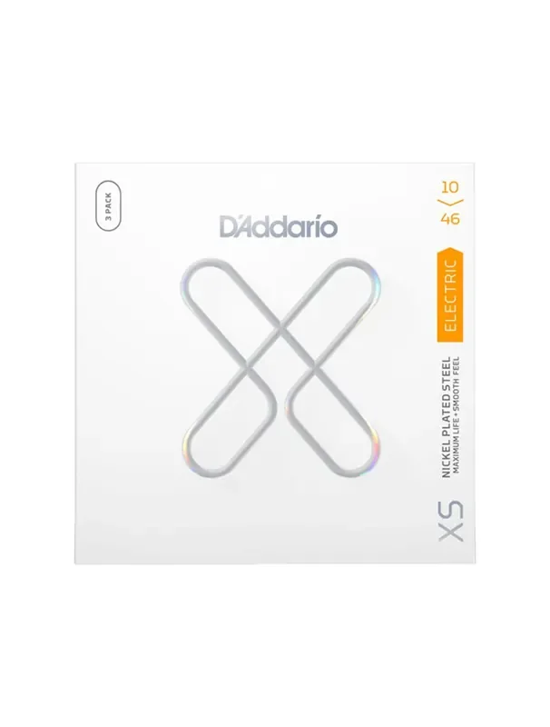 D‘Addario XSE1046-3P XS Nickel Coated Electric Guitar Strings 3pk – 10-46 Gauge