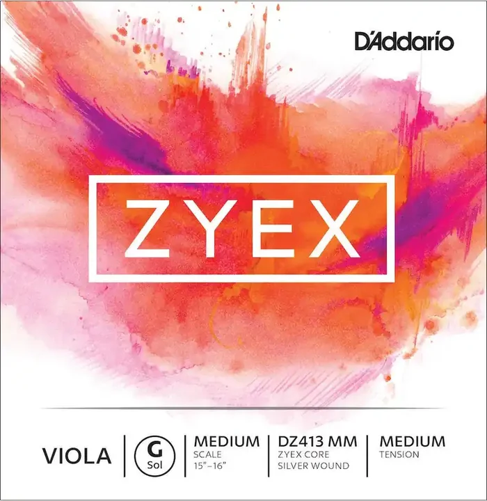 D‘Addario Zyex Viola Single G String, Medium Scale, Medium Tension