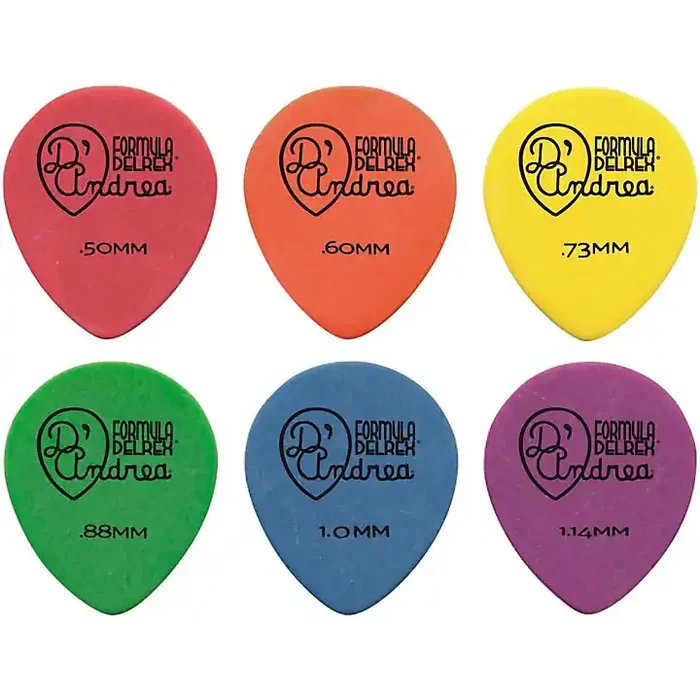 D‘Andrea 347 Rounded Teardrop Delrex Delrin Guitar Picks – One Dozen Green .88 mm Guitar Center