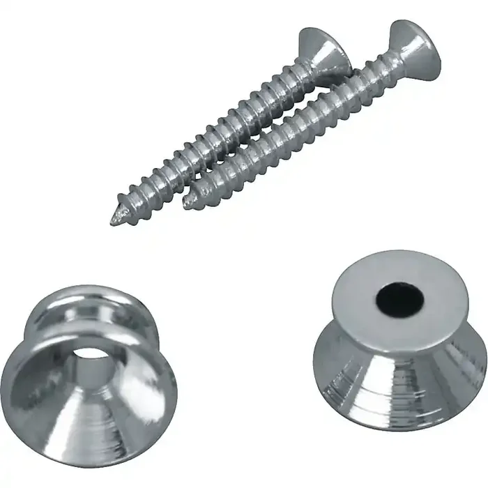D‘Andrea Guitar Strap Button Pair Chrome Guitar Center