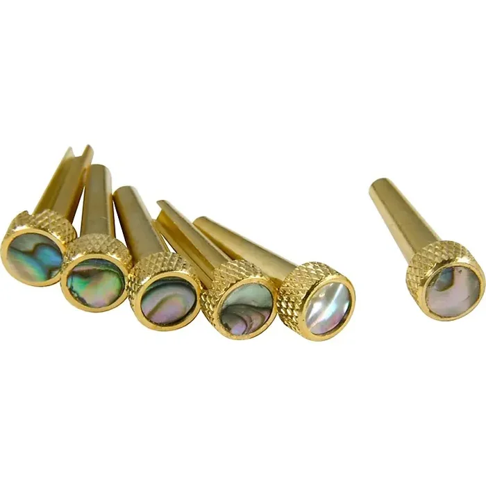 D‘Andrea Tone Pins Brass Bridge Pin Set Abalone Guitar Center