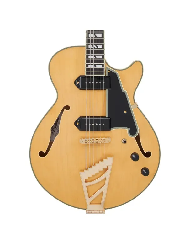 D‘Angelico Deluxe SS Baritone w/Stairstep Tailpiece – Satin Honey
