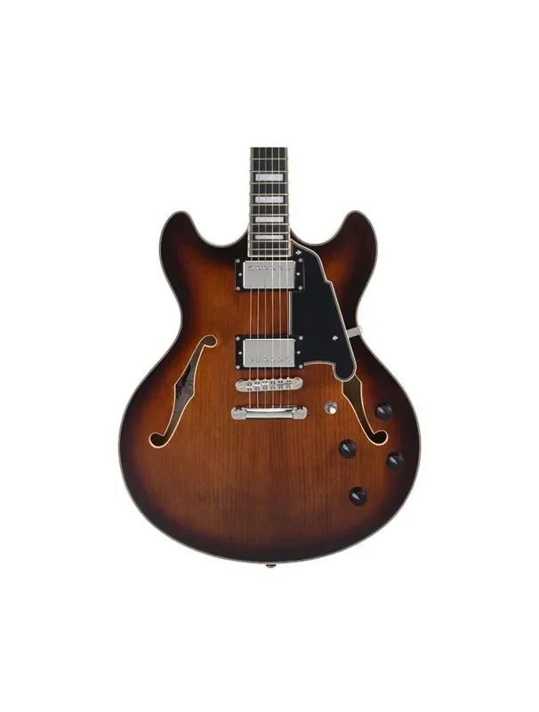 D‘Angelico Premier DC Semi-Hollow Electric Guitar – Brown Burst