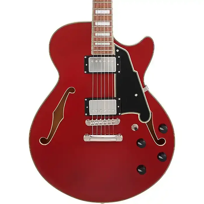 D‘Angelico Premier SS Semi-Hollow Electric Guitar Burnt Red Guitar Center
