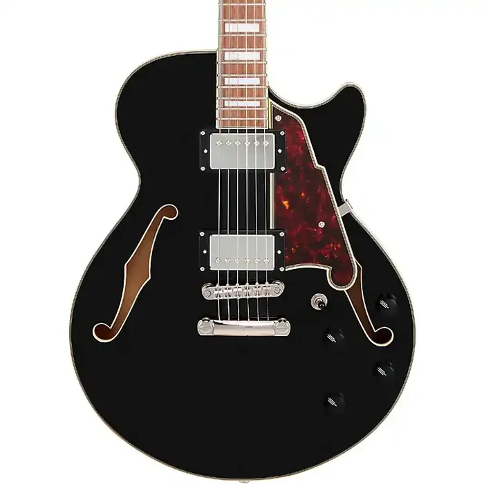 D‘Angelico Premier SS Semi-Hollow Electric Guitar Solid Black Guitar Center