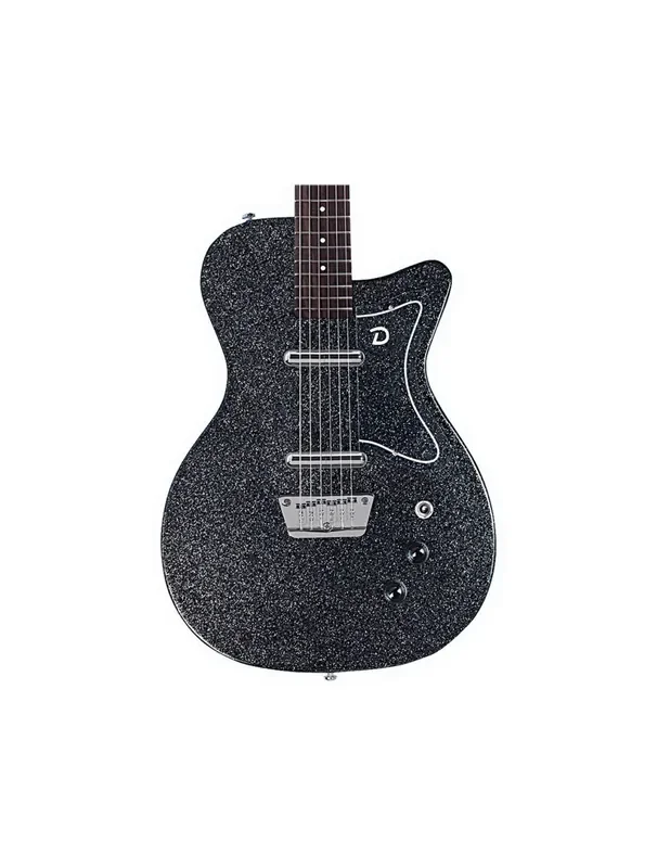 Danelectro D56 Baritone Guitar – Black Metal Flake