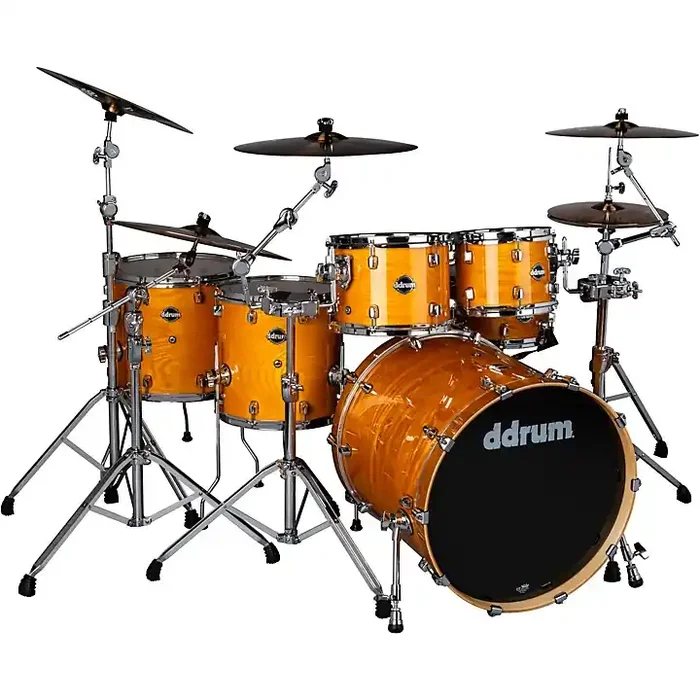 ddrum Dominion Birch 6-Piece Shell Pack With Ash Veneer Gloss Natural Guitar Center