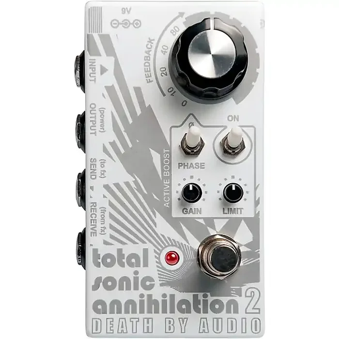 Death By Audio Total Sonic Annihilation 2 Forced Feedback Loop Noise Effects Pedal White Guitar Center