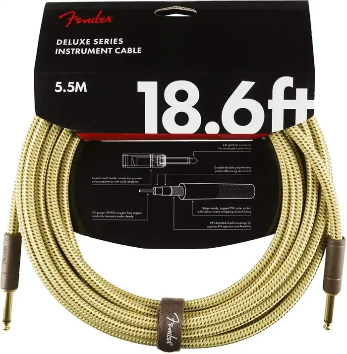 Deluxe Series Instrument Cable, Tweed
