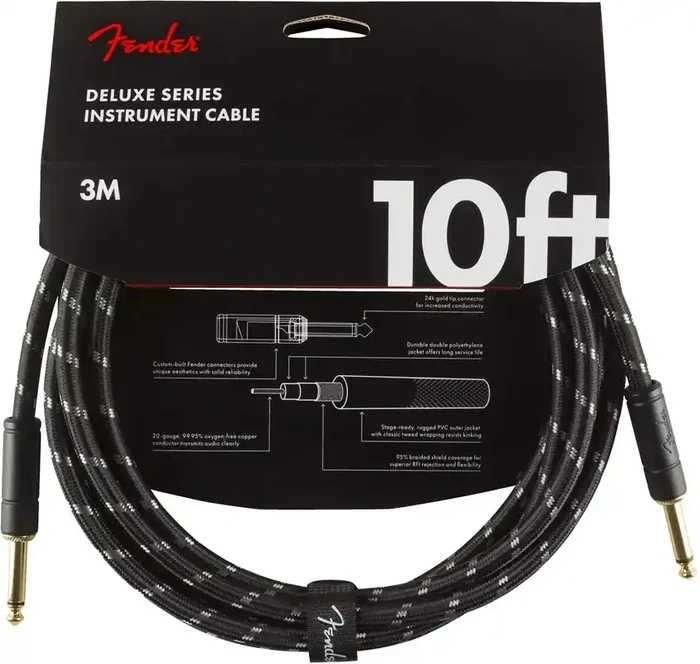 Deluxe Series Instrument Cable, Tweed
