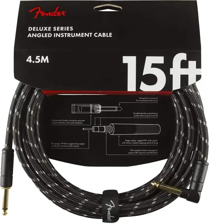 Deluxe Series Instrument Cable, Tweed