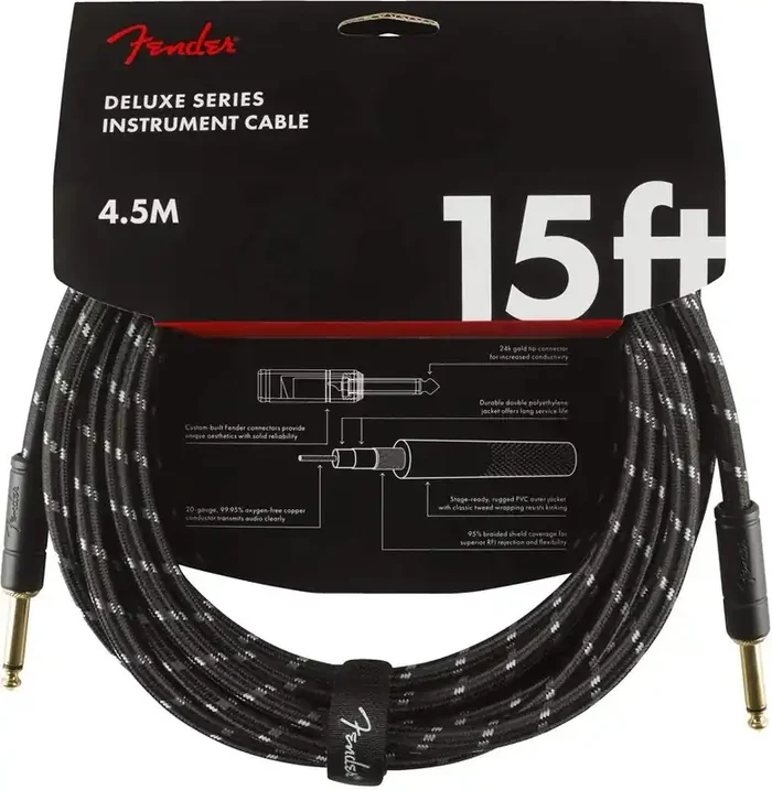 Deluxe Series Instrument Cable, Tweed