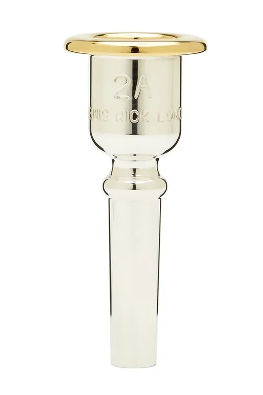 Denis Wick Heritage Tenor Horn Mouthpiece; Gold Plated Rim with Silver Plated Body; 2A