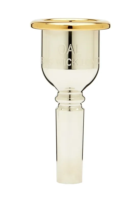 Denis Wick Heritage Trombone Mouthpiece; Gold Plated Rim with Silver Plated Body; 0AL
