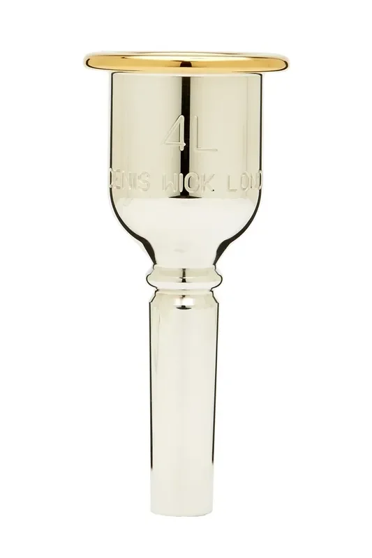 Denis Wick Heritage Tuba Mouthpiece; Gold Plated Rim with Silver Plated Body; 4L