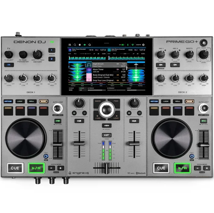 Denon PRIMEGO+ Standalone Rechargeable Smart DJ Console w/ 7-inch Touc
