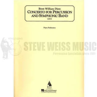 Dietz-Concerto for Percussion and Symphonic Band (Piano reduction ONLY)-V/M/P/PN
