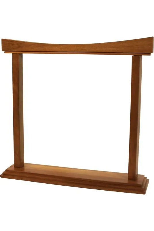 DOBANI Curved Walnut Gong Stand 14-Inch