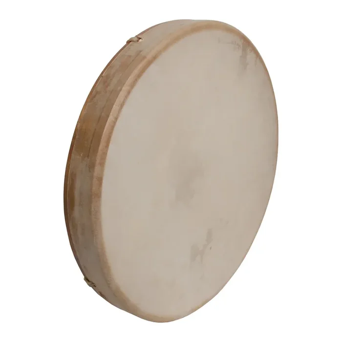 DOBANI Tunable Goatskin Head Wooden Frame Drum w/ Beater 16″x2″