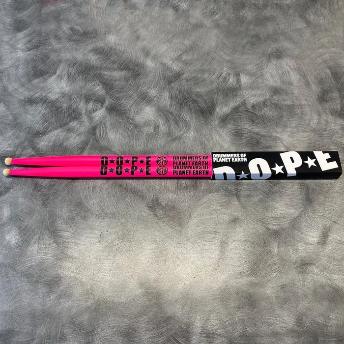 DopeStickz 5A Pink Ball Tip Drum Sticks (pair)