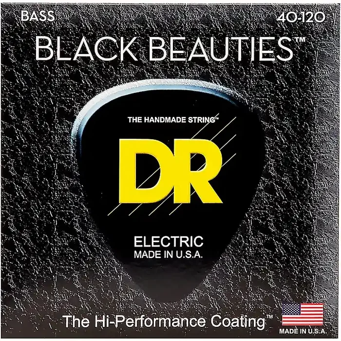DR Strings BLACK BEAUTIES Coated 5-String Bass Light (40-120) Guitar Center