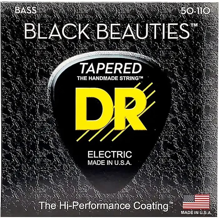 DR Strings BLACK BEAUTIES Taper Coated 4-String Bass Heavy (50-110) Guitar Center