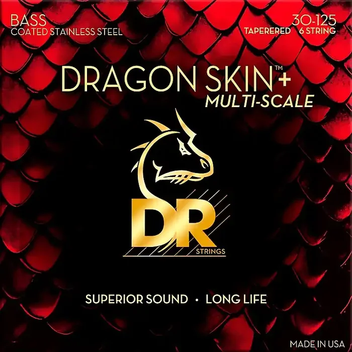 DR Strings Dragon Skin+ Coated Accurate Core Technology 6-String Multi-Scale Stainless Steel Bass Strings 30 – 125 Guitar Center