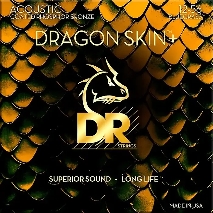 DR Strings Dragon Skin+ Coated Accurate Core Technology 6-String Phosphor Bronze Acoustic Guitar Strings 12 – 56 Guitar Center