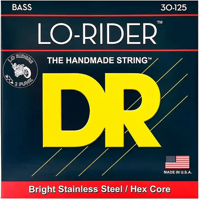 DR Strings Lo Rider MH6-30 Medium Stainless Steel 6-String Bass Guitar Strings .125 Low B Guitar Center