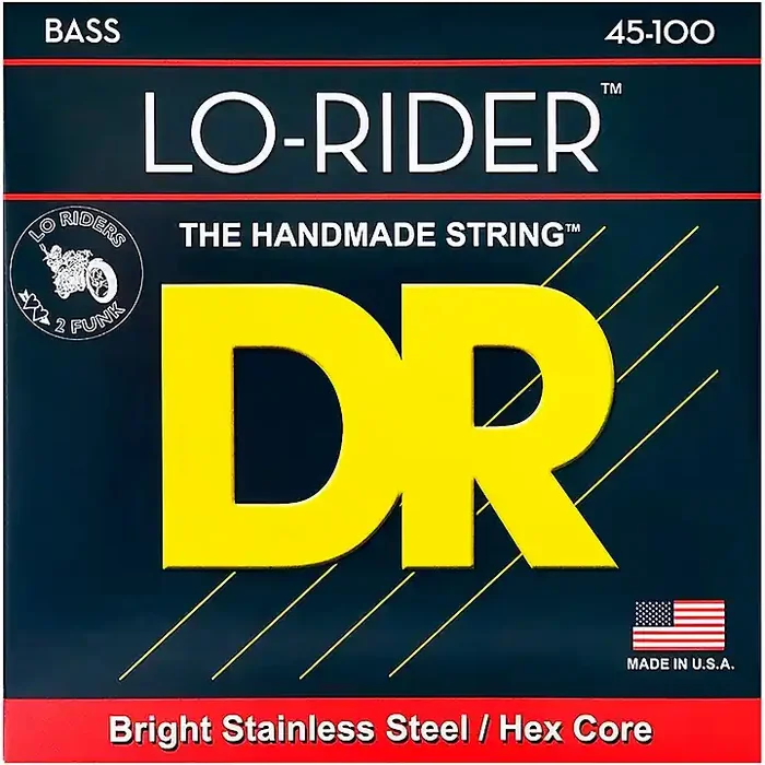 DR Strings Lo Rider MLH-45 Medium Lite Stainless Steel 4-String Bass Strings Guitar Center