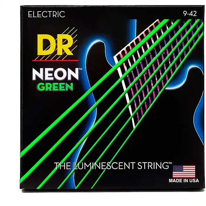 DR Strings NEON Hi-Def Green SuperStrings Light Electric Guitar Strings Guitar Center