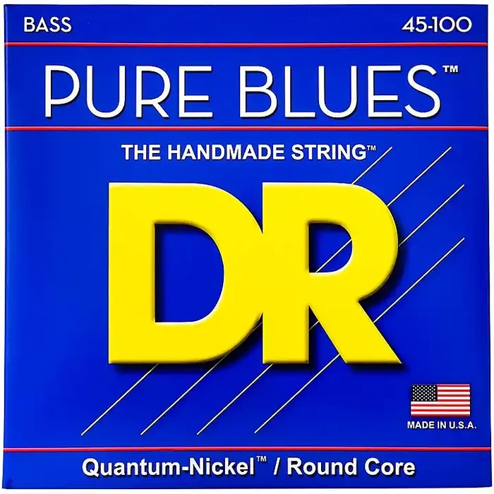 DR Strings PURE BLUES Medium-Lite 4-String Bass Strings (45-100) Guitar Center