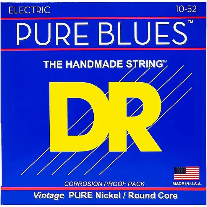 DR Strings Pure Blues Nickel Big N‘ Heavy Electric Guitar Strings (10-52) Guitar Center