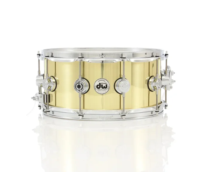 Drum Workshop 14″ x 6.5″ Collector‘s Series Bell Brass Snare Drum With Chrome Hardware