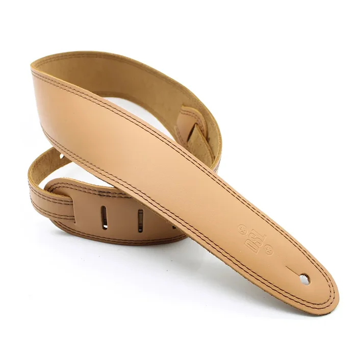 DSL 2.5″ Single Ply Strap Tan/Brown Stitch –