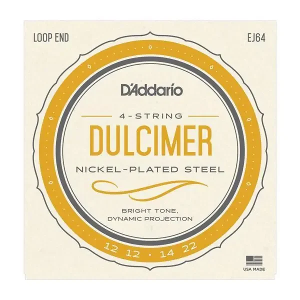 Dulcimer 4-String Light Nickel Strings D‘Addario EJ64